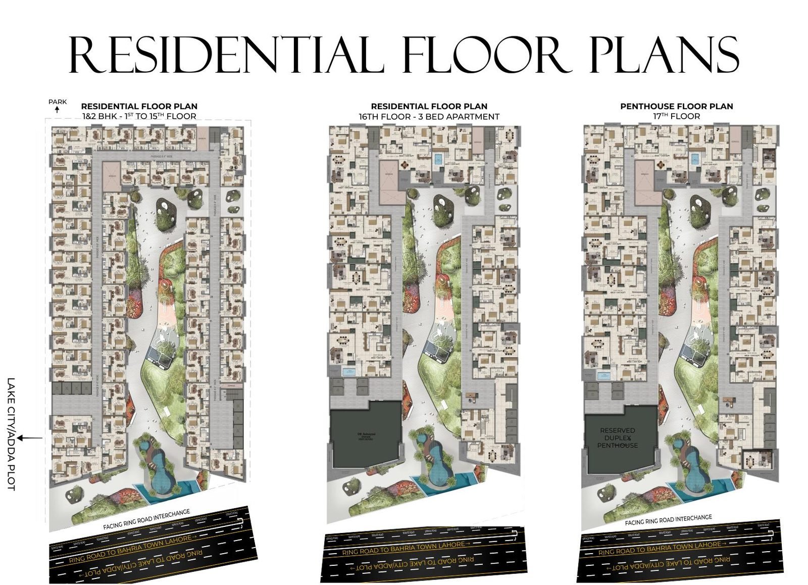 ABS Central residential and penthouse floor plans